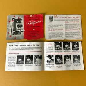 Vintage Polaroid Land Camera Instruction Manual Model 110